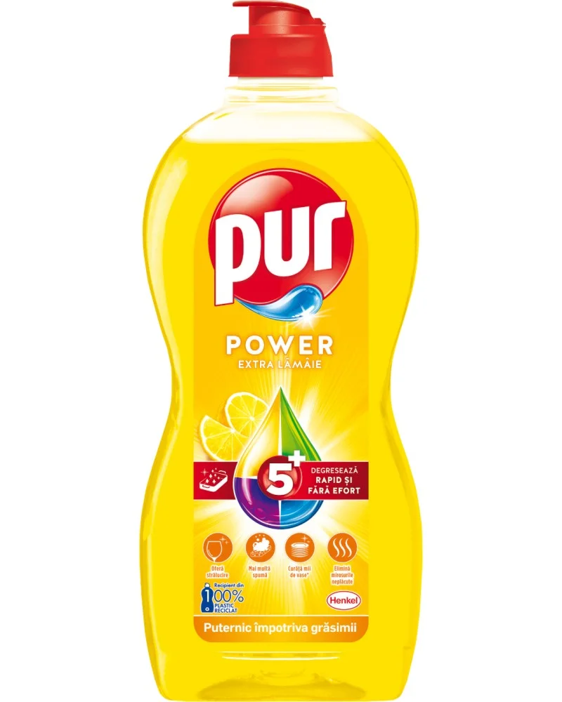 PUR Power Lemon na nádobí 450ml