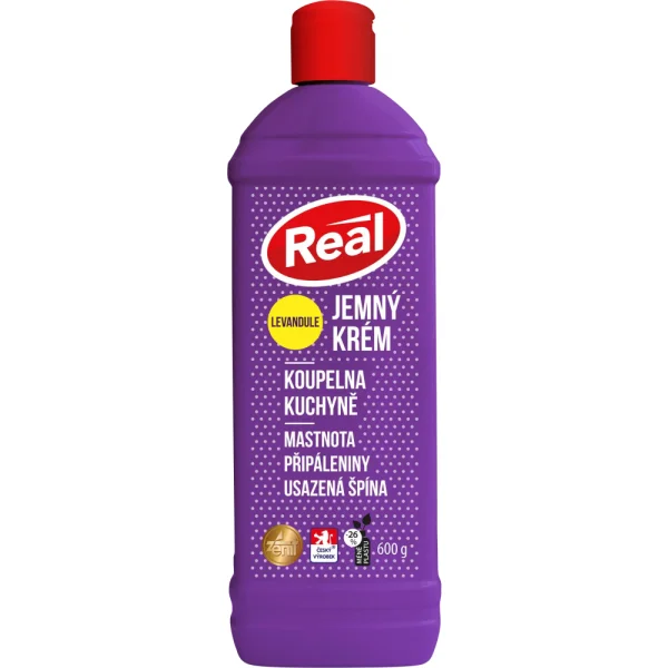 REAL Jemný krém levandule 600ml
