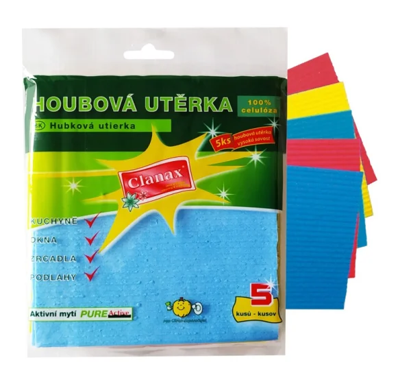 SACÍ houbová utěrka 5ks Clanax