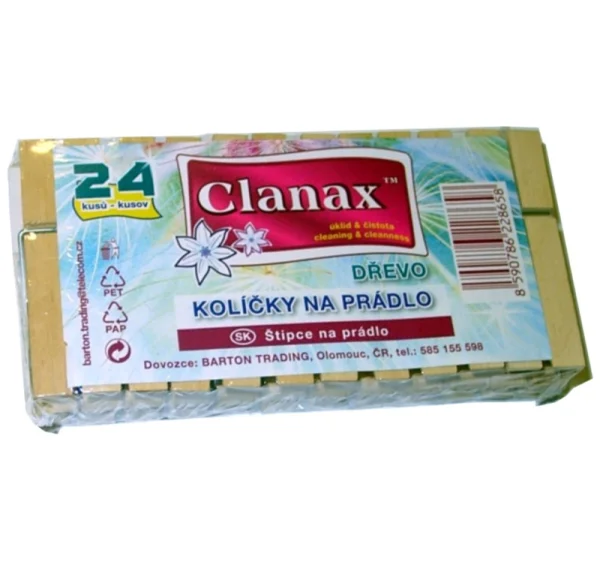 KOLÍČKY na prádlo dřevěné 24ks