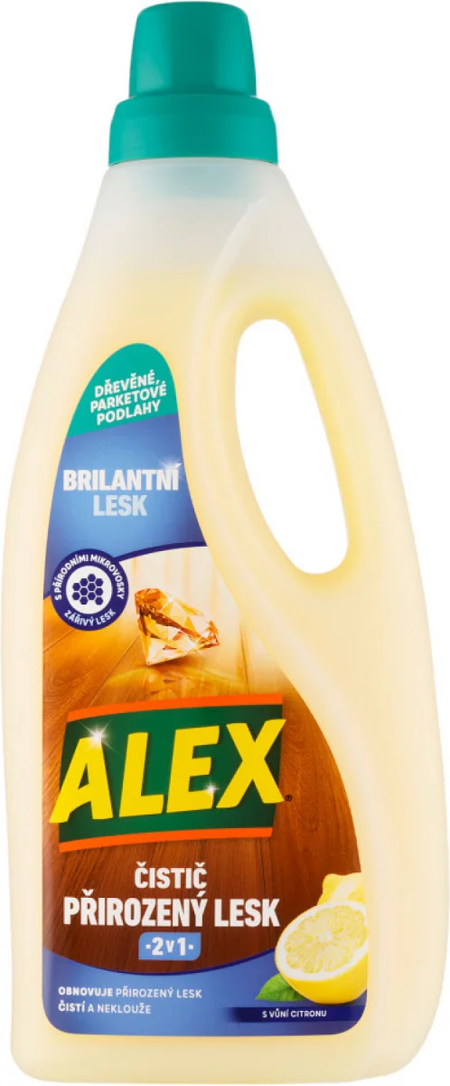 ALEX čistič PŘIROZENÝ LESK 2v1 na dřevo 750ml