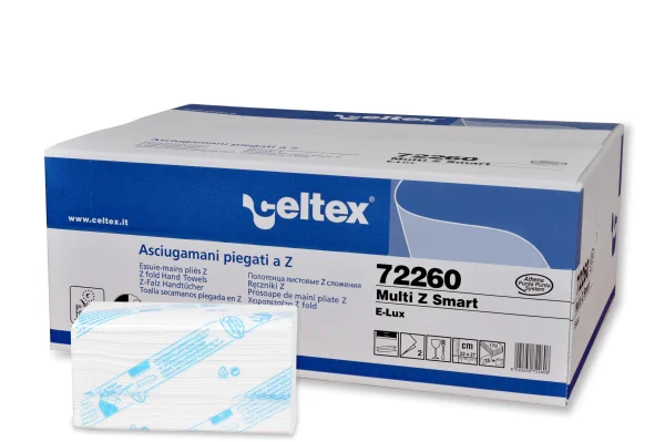 RUČNÍK CELTEX Multi Z Smart 3060ks, bílé 2vrst. 18x170ks, 72260
