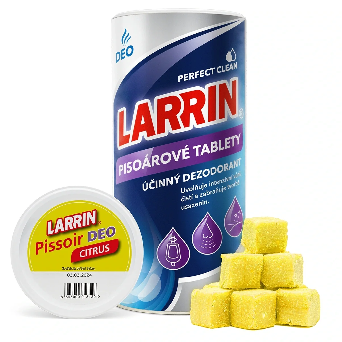 LARRIN WC PISOAR DEO kostky citrus 900g