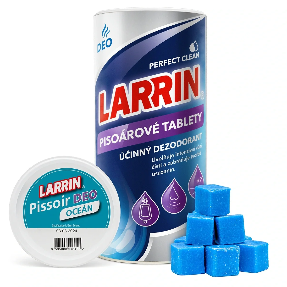 LARRIN WC PISOAR DEO kostky oceán 900g