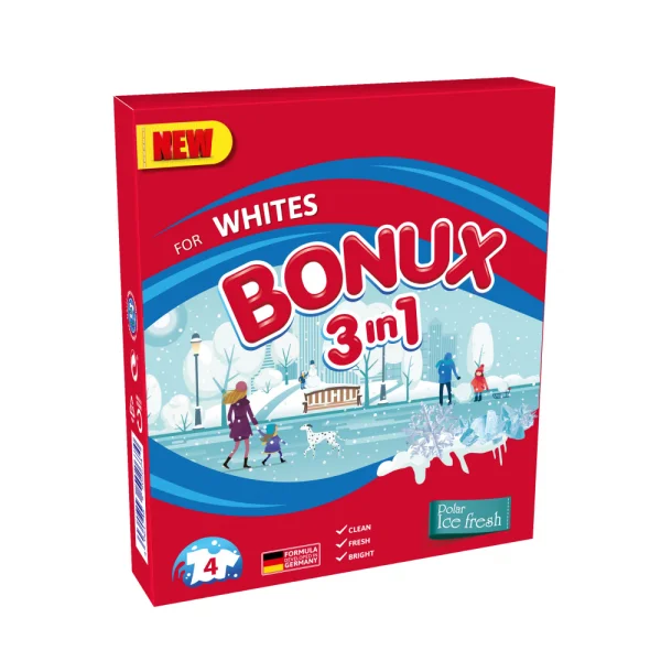 ***BONUX prací prášek WHITE 3v1 300g 4PD***