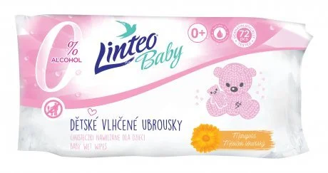 LINTEO BABY Soft and Cream vlhčené ubr. 72ks