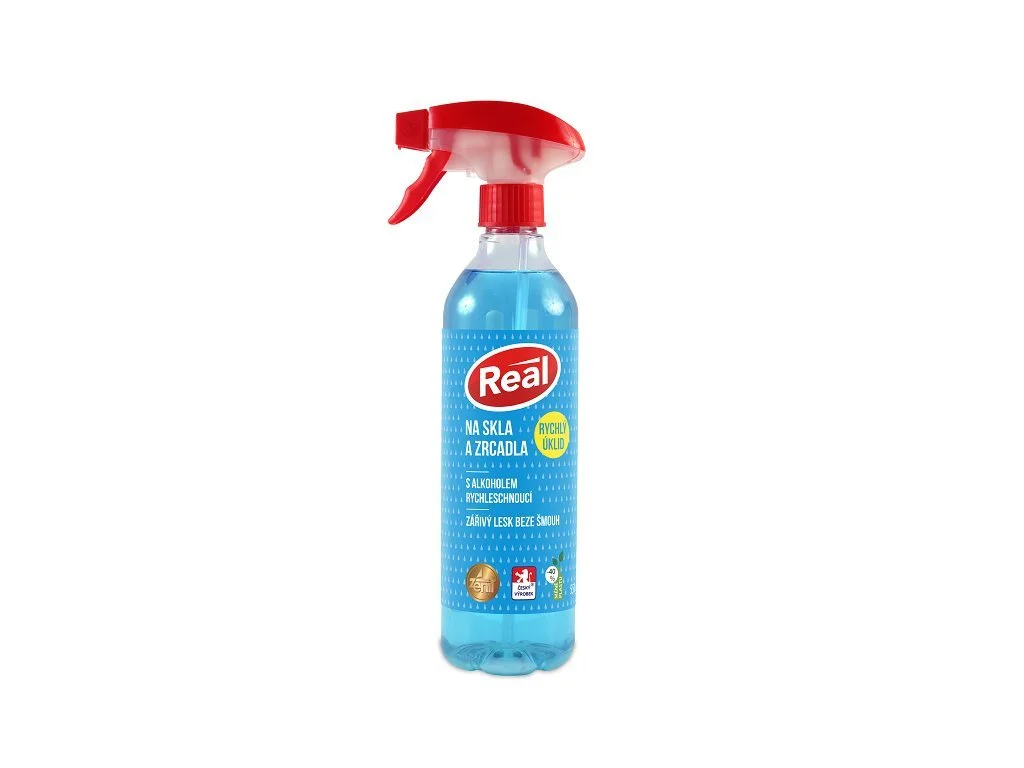 REAL Na skla a zrcadla s MR 550ml