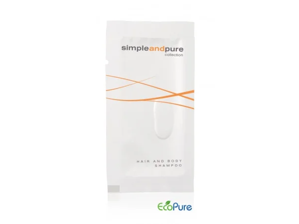 Simple and Pure ŠAMPON na vlasy a tělo v sáčku 10ml
