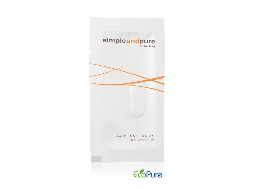 Simple and Pure ŠAMPON na vlasy a tělo v sáčku 10ml