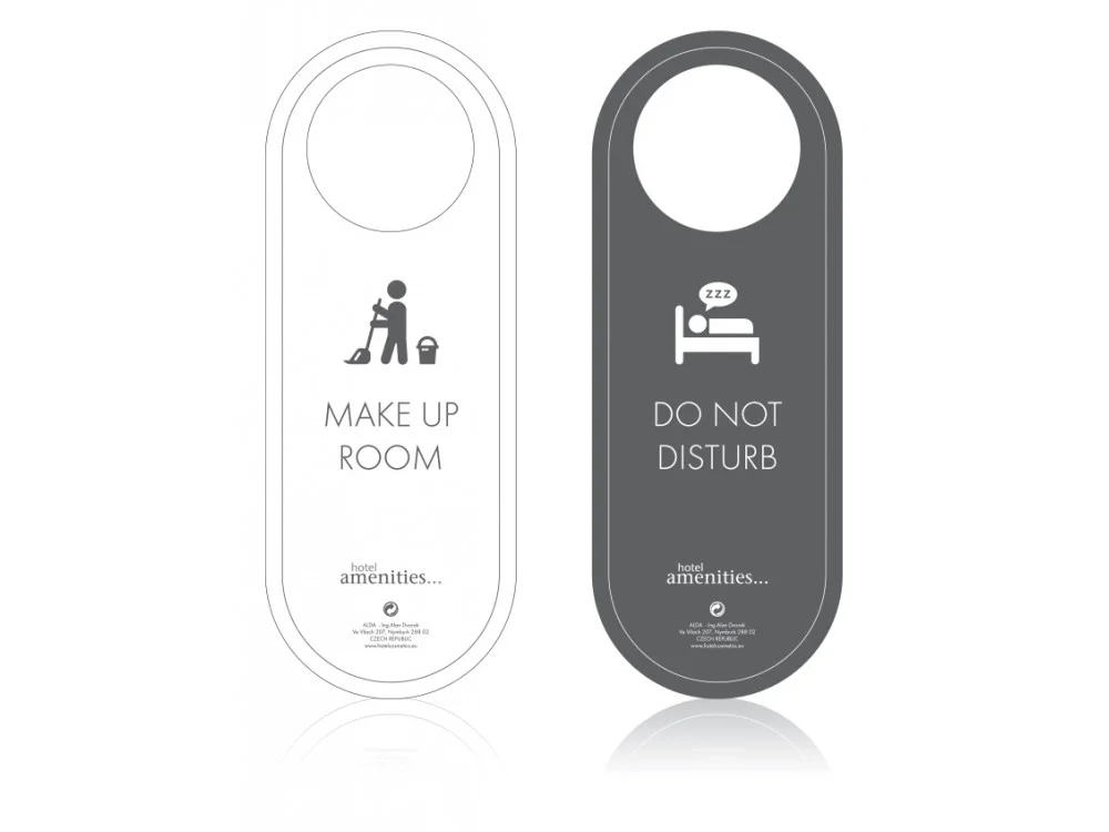 Hotel Amenities VISAČKA na dveře "Nerušit/Uklidit"