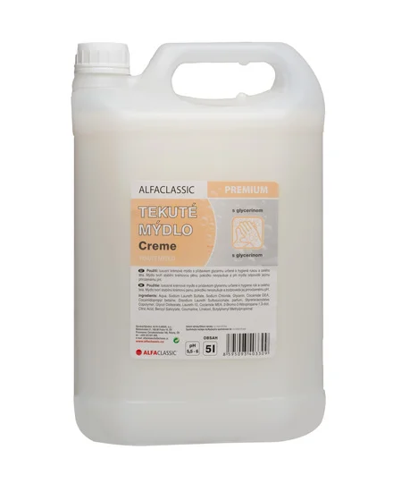 M01 CREME PREMIUM tekuté mýdlo, bílé 5l