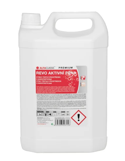 W02 REVO AKTIVNÍ PĚNA PREMIIUM kyselý čistící prostředek 5l