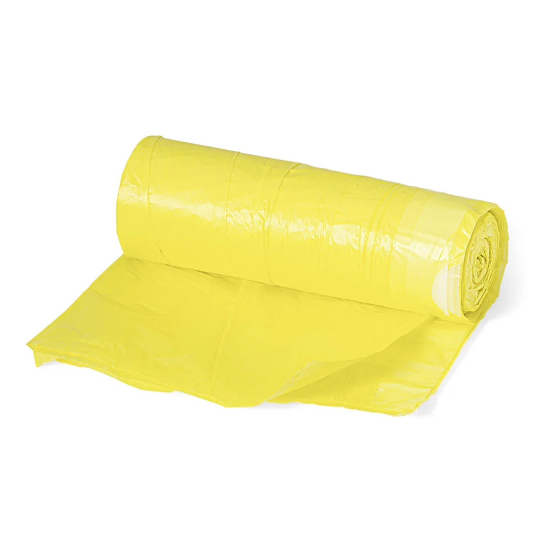 SÁČKY ZATAHOVACÍ do koše 50x60cm HDPE 10" ŽLUTÉ 15ks/role