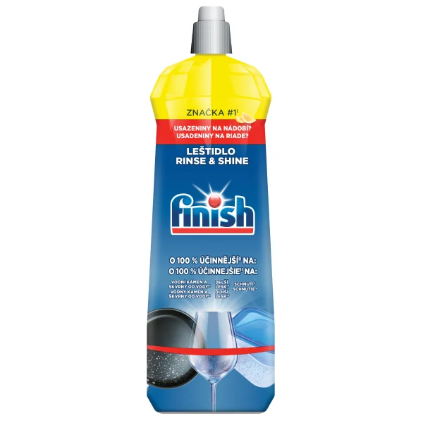 FINISH leštidlo Rinse&Shine Lemon 800ml