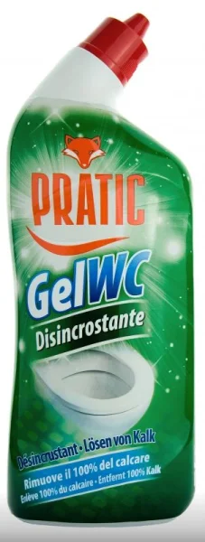 PRATIC WC gel Disincrostante 750ml /PULIRAPID WC gel 750ml