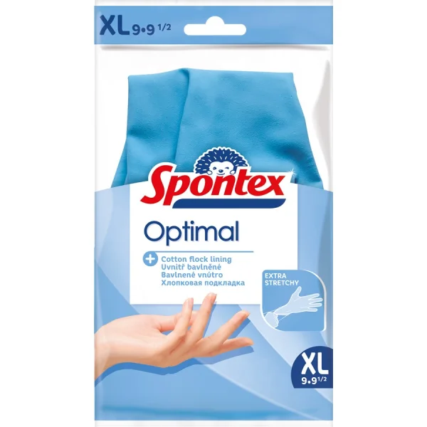 RUKAVICE gumové úklidové SPONTEX Optimal vel.XL/9