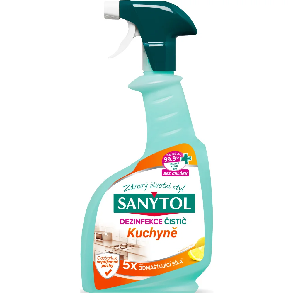 SANYTOL Dezinfekce čistič na KUCHYNĚ citrusové plody 500ml