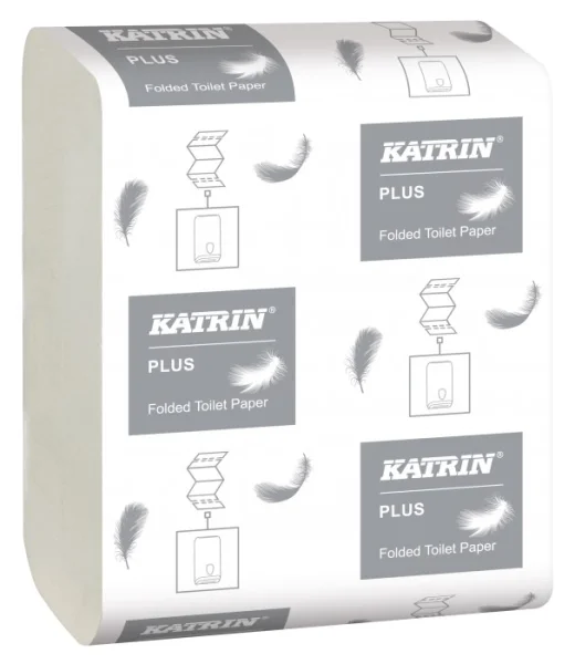 Toaletní papír KATRIN skládaný 2vrst. 10000út./krt. 29945/89735/56156