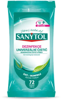 SANYTOL Dezinfekce vlhčené ubr. vůně eukalyptu 72ks