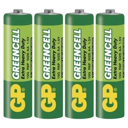 BATERIE GP AA 1,5V GREENCELL R6  /4ks-tužková