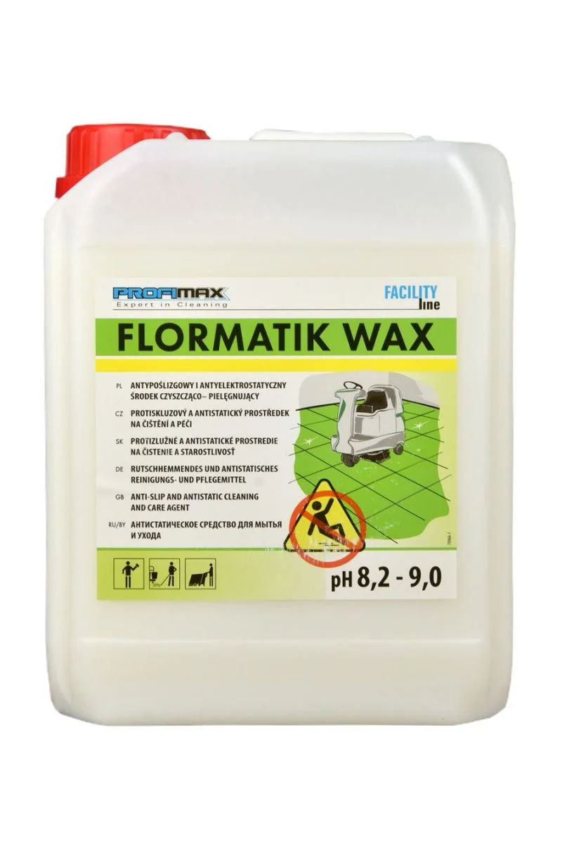 PROFIMAX FLORMATIK WAX protiskluzový a antistatický prostředek na čištění podlahy 5l