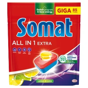 SOMAT All in 1 Extra tablety do myčky Lemon&Lime 85ks