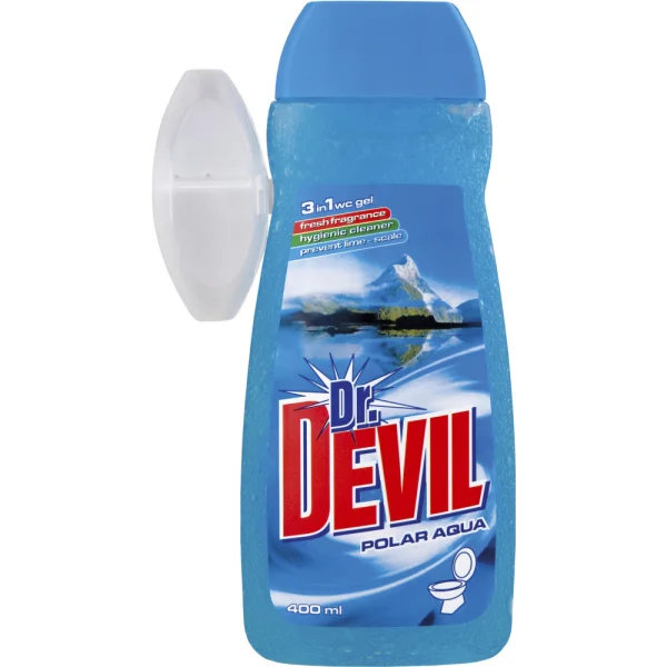 Dr.DEVIL WC gel s košíčkem Polar Aqua 400ml
