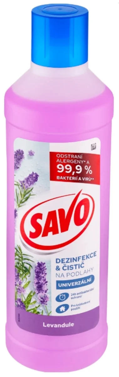 SAVO čistič podlahy Levandule Dezinfekční 1l