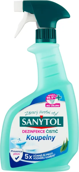 SANYTOL Dezinfekce čistič na KOUPELNY vůně eukalyptu 500ml