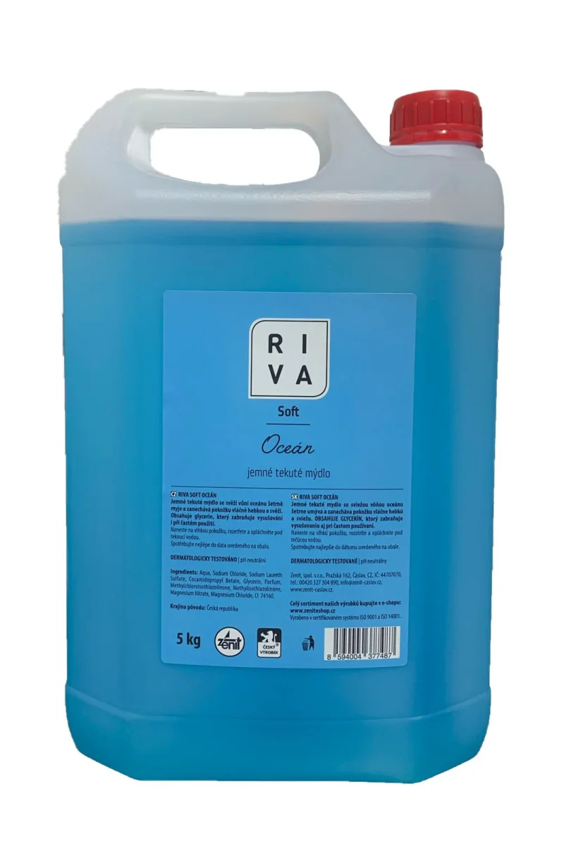 RIVA SOFT tekuté mýdlo Blue-modré 5l