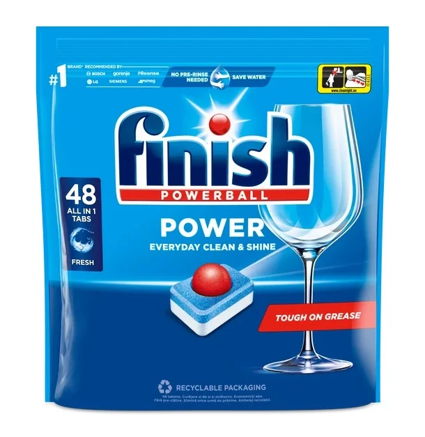 ***FINISH Power All in 1 Regular tablety do myčky 48ks***