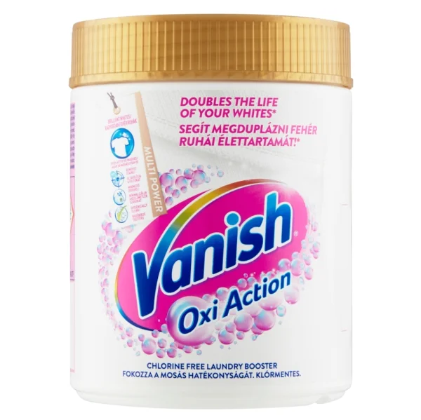 VANISH Oxi Action prášek na bělení a odstranění skvrn 470g bílý