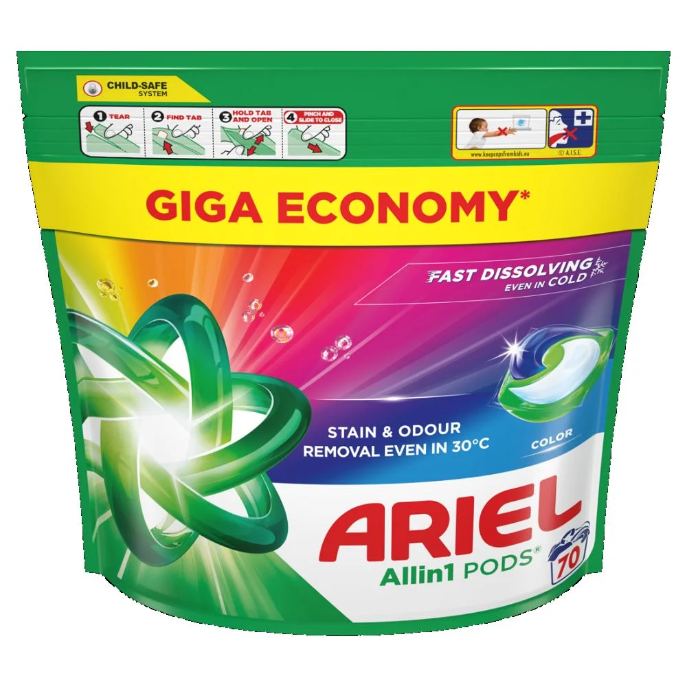 ARIEL kapsle na praní Color 70ks