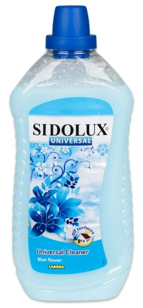 SIDOLUX Uni soda Modré květy 1l