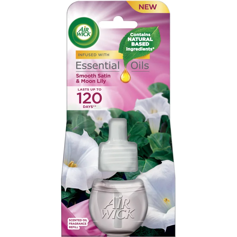 AIRWICK Electric náplň Jemný satén a měsíční lilie19ml