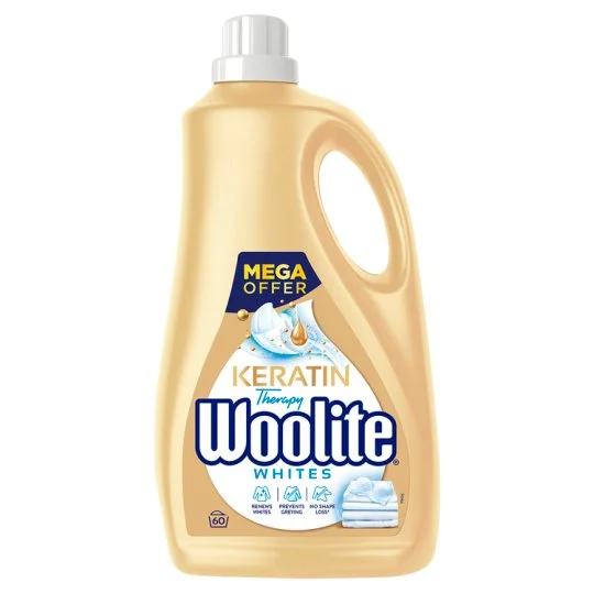 WOOLITE prací gel Keratin Therapy na bílé a světlé prádlo 3,6l/60PD