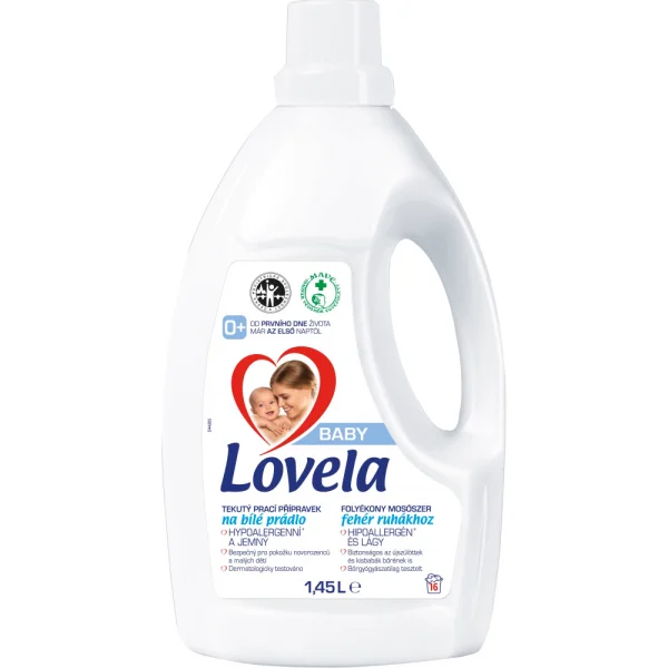 LOVELA prací gel na bílé prádlo 1,45l/16PD