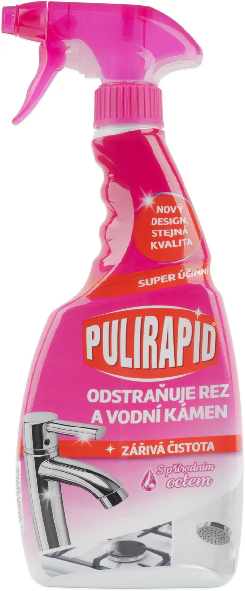 PULIRAPID KOUPELNA A KUCHYNĚ s octem s MR 500ml růžový