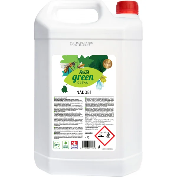 REAL green clean na nádobí 5l