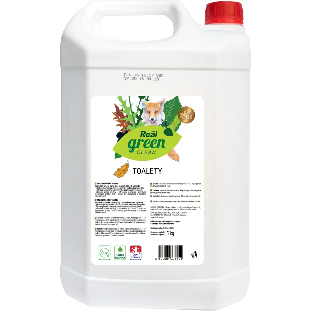 REAL green clean toalety 5l