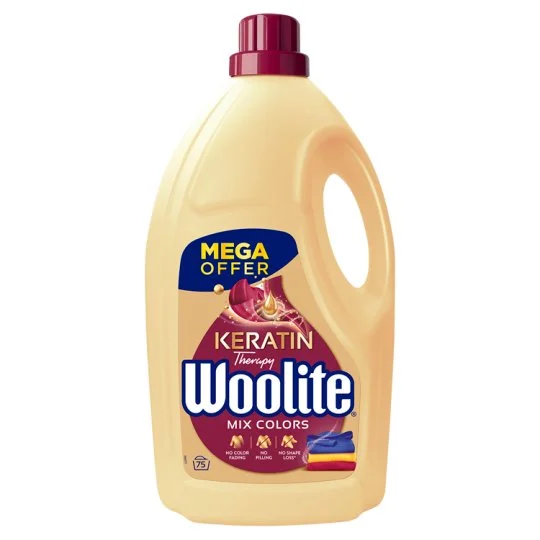 WOOLITE prací gel Keratin Therapy na barevné prádlo 4,5l/75PD