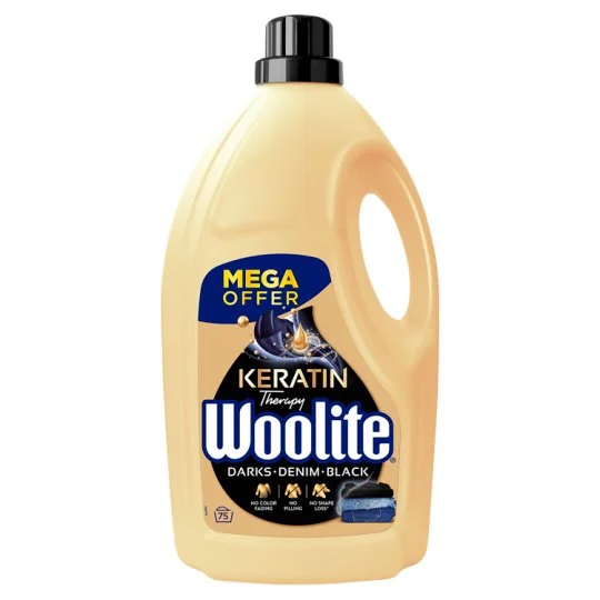 WOOLITE prací gel Keratin Therapy na černé a tmavé prádlo  4,5l/75PD
