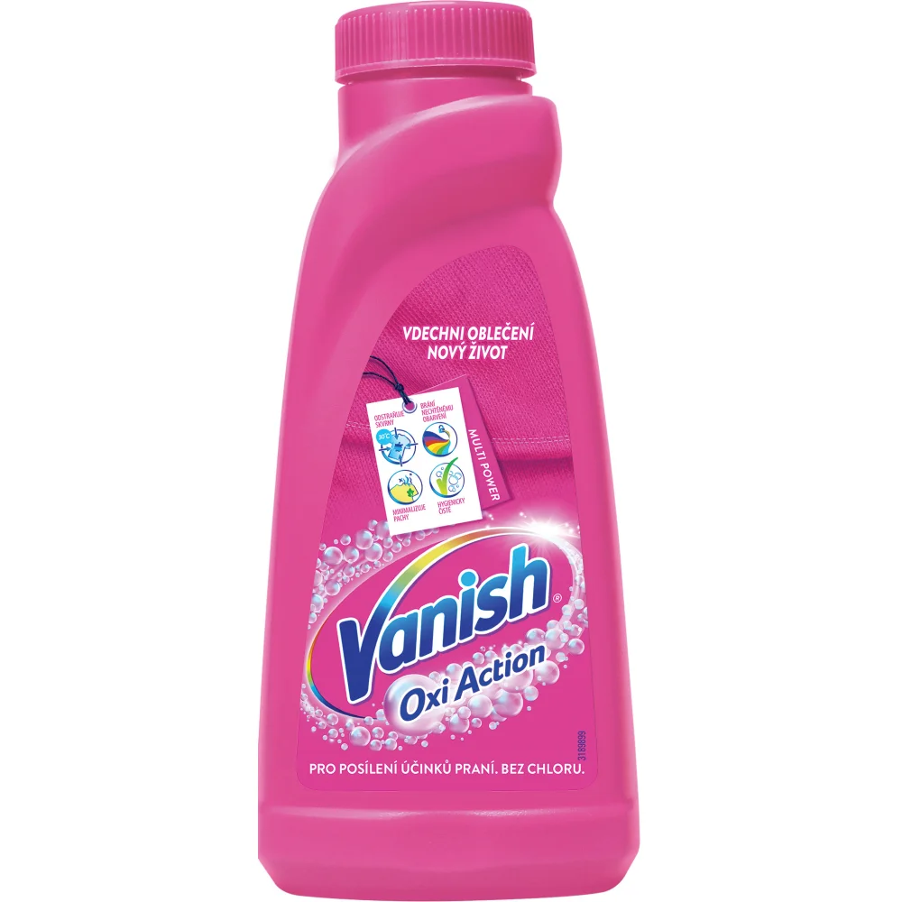 VANISH Oxi Action Gel na odstranění skvrn 0,5l růžový