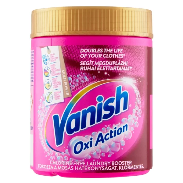 VANISH Oxi Action prášek na odstranění skvrn 470g růžový
