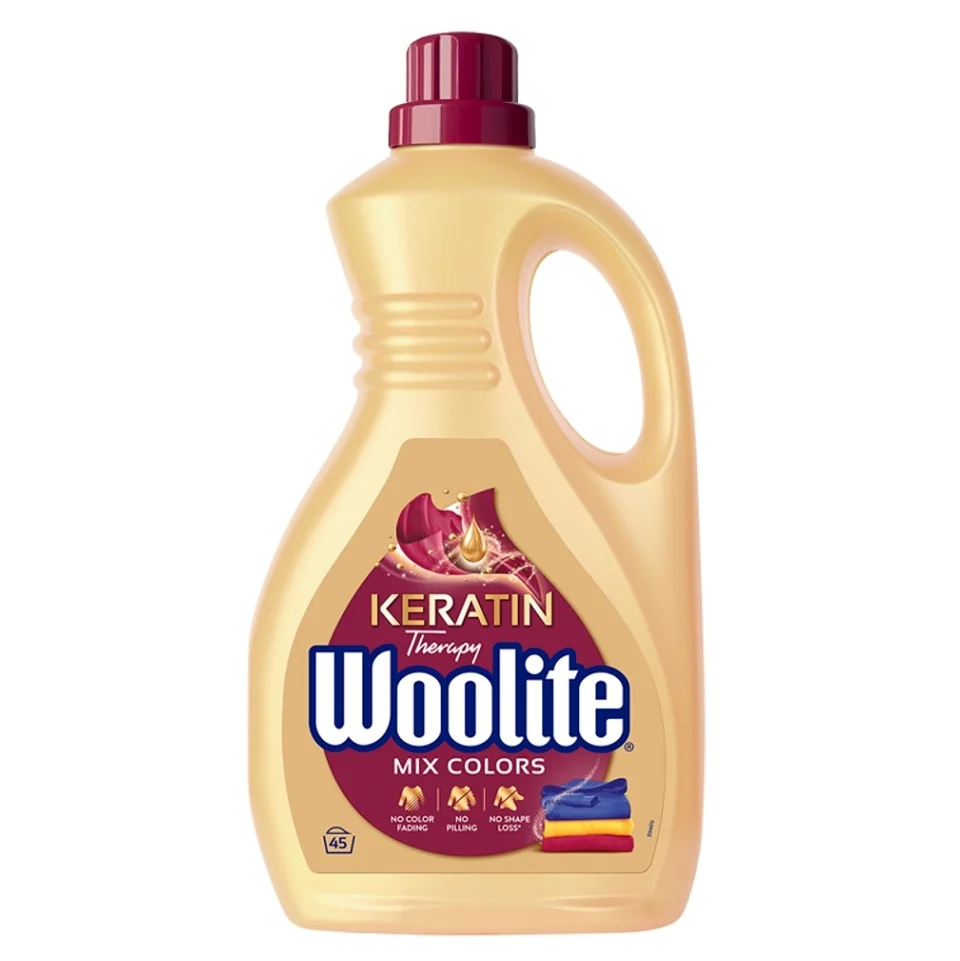 WOOLITE prací gel Keratin Therapy na barevné prádlo 2,7l/45PD