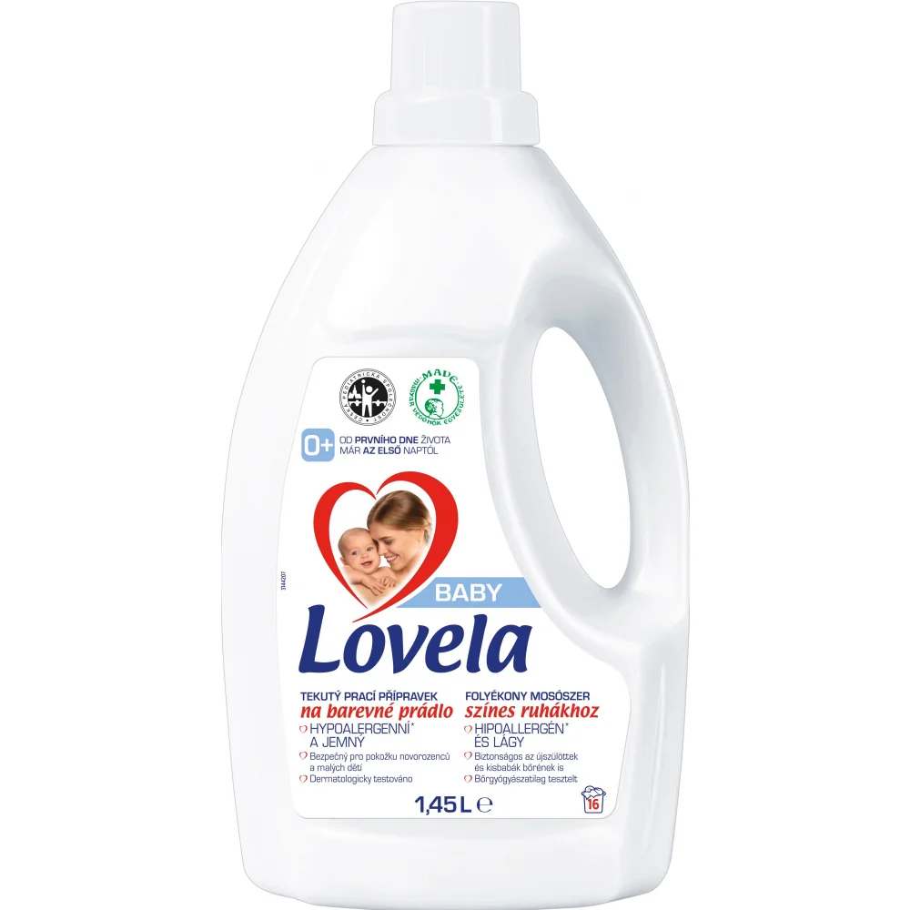 LOVELA prací gel na barevné prádlo 1,45l/16PD