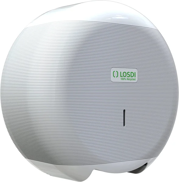 ZÁSOBNÍK LOSDI na toaletní papír Jumbo 190mm CP3006-B-L, plast bílý