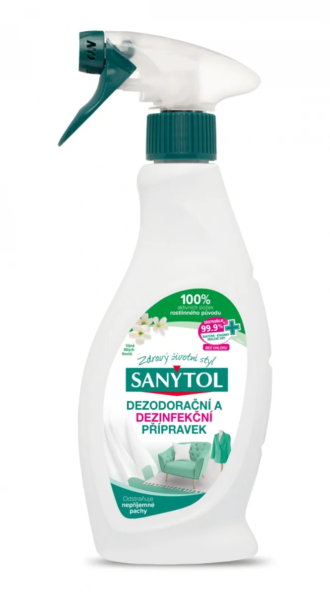 SANYTOL Dezodorační a dezinfekční přípravek speciálně na tkaniny 500ml