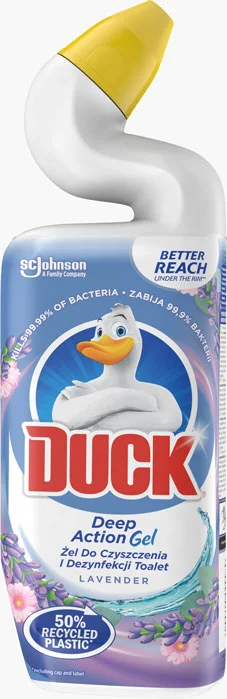 DUCK Deep Action Gel WC tekutý čistič Levandule 750ml
