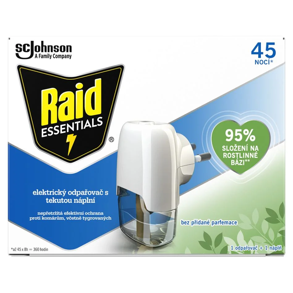 RAID Elektrický odpařovač s tekutou náplní 45 nocí 1+27ml